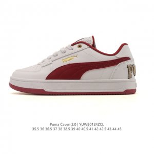 Puma 彪马 男女式 Caven 2.0 运动板鞋卡文 2.0 中性运动鞋。Caven 2.0 是对经典 1980 年代篮球轮廓的微妙旋转，外观是真正的经典。