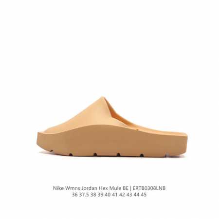 耐克 乔丹拖鞋 NIKE WMNS JORDAN HEX SLIDE MULE SP BE AJ拖鞋 踩屎感 一体凉拖鞋一字拖厚底增高沙滩鞋。超适合夏天的清新造 - 点击图像关闭