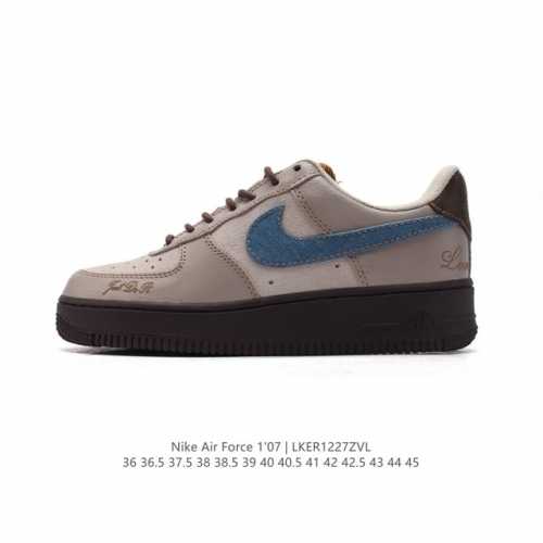 公司级 耐克 Nike Air Force 1 '07 Low 2025新年 空军一号含气垫 小白鞋 低帮百搭厚底增高休闲运动板鞋。柔软、弹性十足的缓震性能和出
