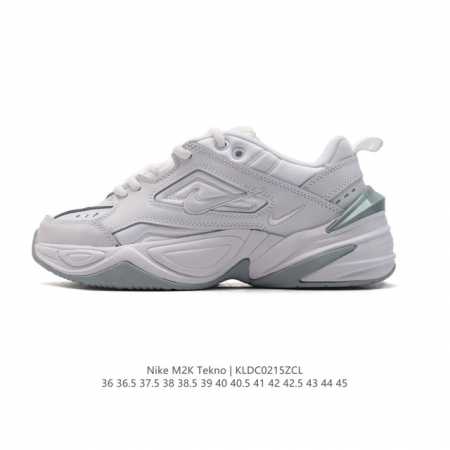 耐克 Nike M2K Tekno 男女子运动鞋厚底老爹鞋经典复古休闲慢跑鞋。从 Monarch 系列汲取灵感，以太空时代细节演绎未来风范。分层鞋面借鉴自元年款 - 点击图像关闭