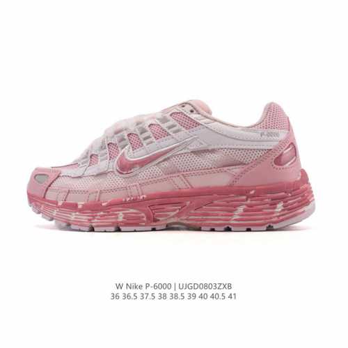 耐克 Nike 女子休闲运动鞋 P-6000Premium 轻便舒适透气防滑缓震耐磨跑步鞋。P-6000 是一款植根于 2000 年代风格的混合款式，让人想起去