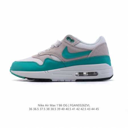 180 耐克Nike Air Max 1'86 Og 经典复古小气垫缓震跑步鞋，穿上Nike Air Max 1 '86 Og 高尔夫球鞋，成就街头传奇。该鞋款 - 点击图像关闭