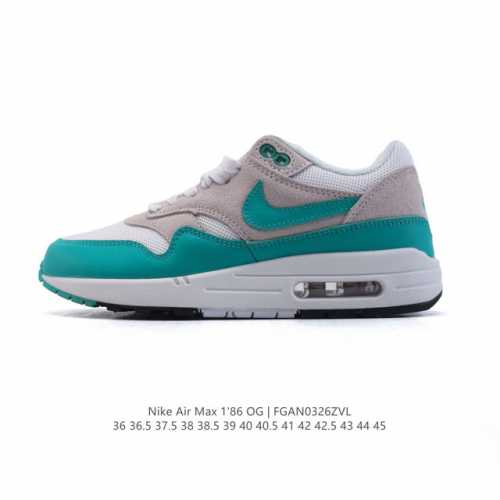 180 耐克Nike Air Max 1'86 Og 经典复古小气垫缓震跑步鞋，穿上Nike Air Max 1 '86 Og 高尔夫球鞋，成就街头传奇。该鞋款