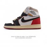 耐克 Union X Air Jordan 1 Retro High Pk Nrg 高帮Aj1 乔丹一代经典复古运动篮球板鞋 洛杉矶品牌Union与Jordan