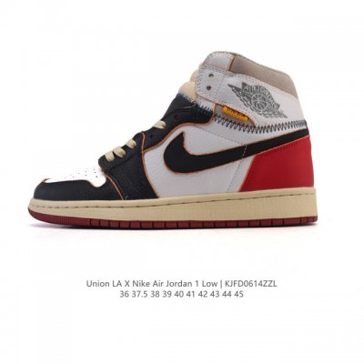 耐克 Union X Air Jordan 1 Retro High Pk Nrg 高帮Aj1 乔丹一代经典复古运动篮球板鞋 洛杉矶品牌Union与Jordan