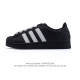 120 阿迪达斯 Adidas Superstar 三叶草2025年新款鞋子 蛇年新款经典贝壳头系列 新款休闲板鞋潮流男女士运动鞋 。鞋面柔软皮革材质 标志性的
