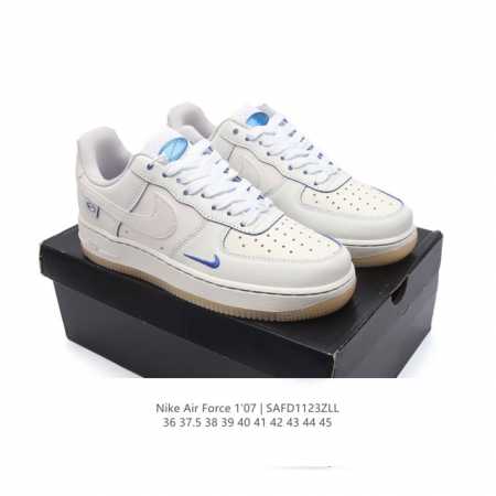 耐克 Nike Air Force 1 '07 Low 空军一号含气垫 小白鞋 低帮百搭厚底增高休闲运动板鞋。柔软、弹性十足的缓震性能和出色的中底设计，横跨复古 - 点击图像关闭