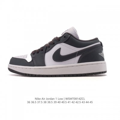 耐克 乔丹Air Jordan 1 Low Aj1 乔1 乔丹1代Aj1 低帮复古文化休闲运动篮球鞋。从1985 年面世的元年款汲取设计灵感，采用简洁大方的经典