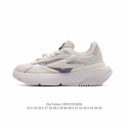 斐乐 男女老爹鞋 Fila Fusion 厚底增高百搭运动板鞋 意大利百年经典运动品牌，网红单品 小红书推荐爆款 Fila斐乐新款小白鞋斐乐潮牌文化街头风运动鞋 - 点击图像关闭