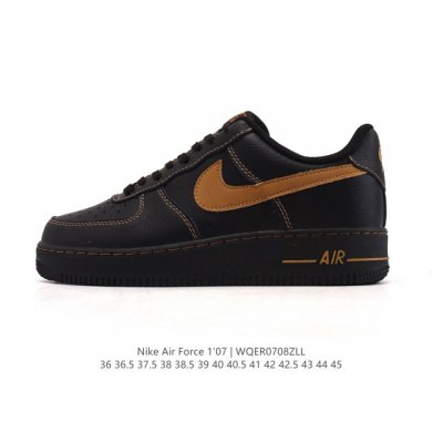 真标 耐克 Nike Air Force 1 '07 Low 空军一号含气垫 小白鞋 低帮百搭厚底增高休闲运动板鞋。柔软、弹性十足的缓震性能和出色的中底设计，横