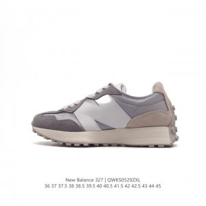 真标 Nb 新百伦 New Balance 327系列复古休闲运动慢跑鞋时尚男女运动鞋 以更纯粹的复古风格设计打造的全新造型 侧身还以解构设计，将 N 字标志以