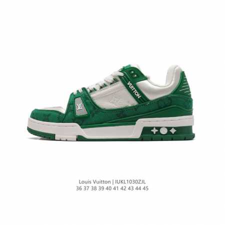 公司级 路易威登 Louis Vuitton LV路易威登板鞋 时尚运动鞋 潮厚底增高鞋 。舒适防滑底和百搭性霸屏整个时尚娱乐圈，细节调整完美主义！鞋面采用柔软 - 点击图像关闭
