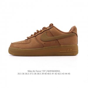 公司级 耐克 Nike Air Force 1 '07 Low 空军一号含气垫 小白鞋 低帮百搭厚底增高休闲运动板鞋。柔软、弹性十足的缓震性能和出色的中底设计，