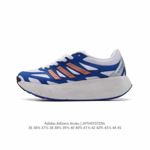 公司级 阿迪达斯 Adidas 男女士休闲鞋 Adizero Aruku 减震耐磨缓冲回弹百搭运动鞋 厚底增高老爹鞋。今年曝光的adidas Adizero A