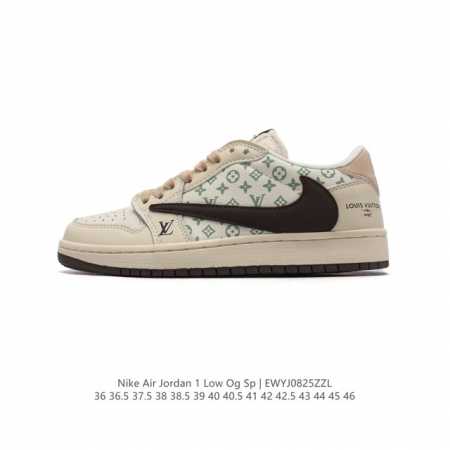 耐克 Nike Air Jordan 1 Low Og Sp Military Blue Aj1乔1 倒勾 路易威登联名 低帮篮球鞋 Aj1 乔丹1代 Aj1 - 点击图像关闭