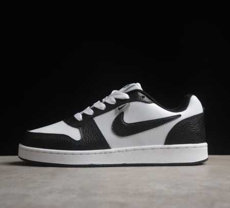 耐克nike Ebernon Low Premium White Black Wolf Grey 伊贝尔农系列低帮休闲运动文化篮球板鞋 皮革黑白狼灰 Aq177 - 点击图像关闭