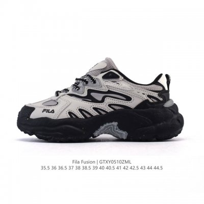 公司级 斐乐 男女同款老爹鞋 Fila Fusion 厚底增高百搭运动鞋 意大利百年经典运动品牌，网红单品 小红书推荐爆款 Fila斐乐新款小白鞋斐乐潮牌文化街