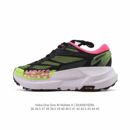 新品公司级 Hoka One One 男女士 Mafate X 马法特X 越野跑鞋 厚底增高运动鞋 老爹鞋 Mountain Fog 20 12 Us它是一款长