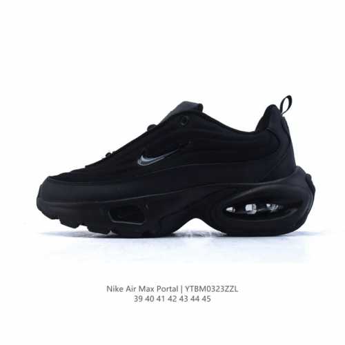 140 耐克(Nike) Air Max Portal 休闲厚底增高气垫老爹运动鞋 2025年新款鞋型 Nike Air Max Portal 跟高5公分左右