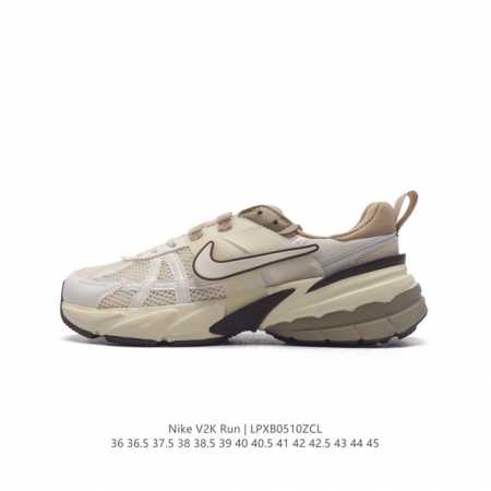 Nike 耐克 V2K Run 减震防滑 复古低帮跑步鞋 超火复古跑鞋，采用太空革组合呼吸网眼布鞋面材质，搭载正确4层组合底模，嵌入tpu加固稳定模块,双层md - 点击图像关闭