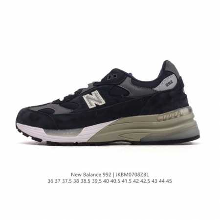 降价原价 元 公司级 新百伦New Balance 992 复古风格简约经典舒适百搭时尚休闲鞋缓震透气跑步鞋。鞋面采用猪皮革与织物相结合，尼龙网布在拼接工序上极 - 点击图像关闭