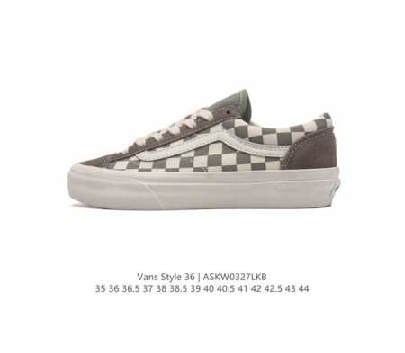 真标 带半码 Vans 万斯 Style 36 经典低帮帆布休闲运动硫化滑板板鞋 真的是吹爆的系列,那就是vansstyle36系列低帮经典复古文化休闲运动篮球 - 点击图像关闭
