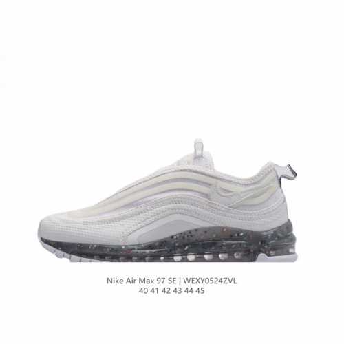 耐克nike休闲鞋 经典 气垫 Air Max 97 子弹气垫低帮运动鞋。Air Max '97 运动跑鞋以流线型鞋身和卓越科技为热爱运动的你造就全方位防护，强