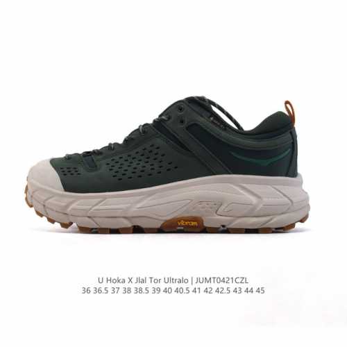 公司级 Hoka Tor Ultra X Jlal 联名款运动鞋 经典鞋款复刻 户外性能新星横空出世！Jl Al联名款Hoka Ultra Low减震防滑耐磨户
