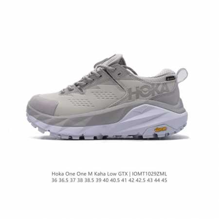公司级 HOKA ONE ONE Kaha 2 Low GTX 男女子登山鞋低邦徒步鞋减震防水支撑 卡哈2低邦防水版 缓震登山运动鞋。双密度中底提高缓震性，延伸 - 点击图像关闭