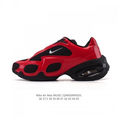 新品 耐克Nike男女子休闲鞋 Air Max Muse 运动鞋Hq183 01夸张比例、利落外观和出众高足弓设计，彰显同名 Air Max 技术。 蓄势待发，