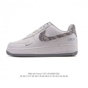 耐克 Nike Air Force 1 '07 Low 空军一号含气垫 小白鞋 2025年新款 低帮百搭厚底增高休闲运动板鞋。柔软、弹性十足的缓震性能和出色的中