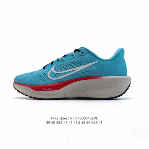 180 【公司级】耐克Nike Air Quest 6 卡贾透质轻气休运闲 透气轻盈缓震跑步鞋，Nike Quest 6男女子透气轻盈缓震跑步鞋采用匠心设计，助
