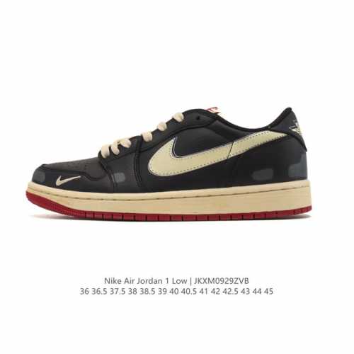 耐克 乔丹Air Jordan 1 Low Aj1 乔1 乔丹1代Aj1 低帮复古文化休闲运动篮球鞋。该鞋款从 1985 年元年款汲取设计灵感，焕新演绎简约经典