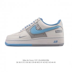 耐克 Nike Air Force 1 '07 Low 空军一号含气垫 低帮 小白鞋 百搭厚底增高休闲运动板鞋。柔软、弹性十足的缓震性能和出色的中底设计，横跨复