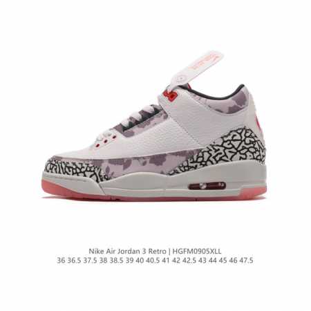 公司级 耐克 乔丹 Aj3 耐克 Nike Air Jordan 3 Retro Se 乔3 复刻篮球鞋 乔丹3代 三代 男女子运动鞋，作为 Aj 系列中广受认 - 点击图像关闭