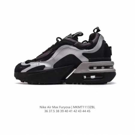 公司级 耐克 Nike Air Max Furyosa 男女子运动鞋气垫 厚底增高板鞋。采用灵感源自 90 年代疾速跑鞋的前卫外观，以新颖巧思大胆演绎时尚风范与 - 点击图像关闭