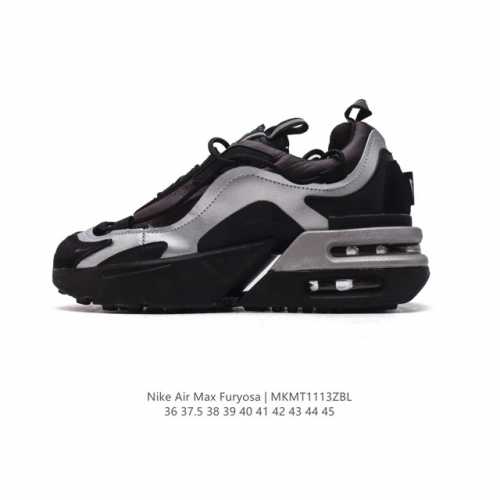公司级 耐克 Nike Air Max Furyosa 男女子运动鞋气垫 厚底增高板鞋。采用灵感源自 90 年代疾速跑鞋的前卫外观，以新颖巧思大胆演绎时尚风范与