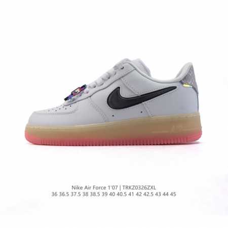 160 耐克 Nike Air Force 1 '07 Low 空军一号含气垫 小白鞋 2025年 蛇年新款 低帮百搭厚底增高休闲运动板鞋。柔软、弹性十足的缓震 - 点击图像关闭