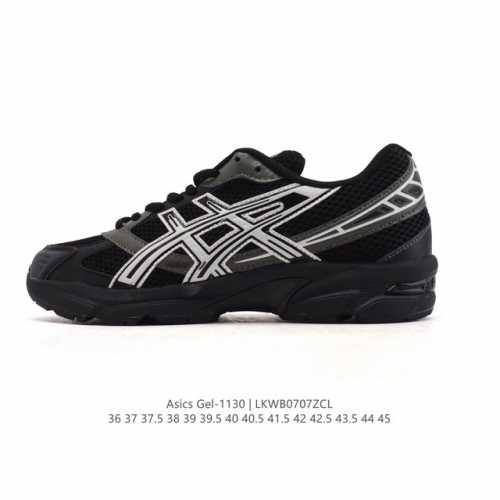Asics 亚瑟士 新款情侣健步减震复古鞋Gel-1 男女时尚透气运动潮流耐磨休闲鞋 。选用网眼与皮革相接，复古而富有层次感。网布搭配银色金属感线条，虎爪 Lo