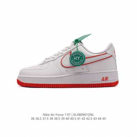 公司级 附赠送logo清洁刷 Af1耐克 Nike Air Force 1 ‘07 Low 空军一号厚底增高百搭休闲运动板鞋 原楦头原纸板 打造纯正空军版型，专 - 点击图像关闭