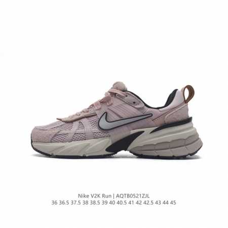 Nike 耐克 V2K Run 减震防滑 复古低帮跑步鞋 超火复古跑鞋，采用太空革组合呼吸网眼布鞋面材质，搭载正确4层组合底模，嵌入tpu加固稳定模块,双层md - 点击图像关闭