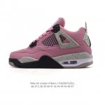 真标 耐克 Nike Air Jordan 4 Retro Og迈克尔 乔丹Aj4代乔4 中帮复古休闲运动文化篮球鞋。秉承轻量化的速度型篮球鞋设计思想完成设计，