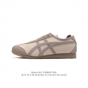 二代 头层皮 Asics 亚瑟士 男女鞋真标半码制 日产经典老牌-鬼塚虎 Onitsuka Tiger Mexico 66经典墨西哥系列复古经典百搭板鞋休闲运动