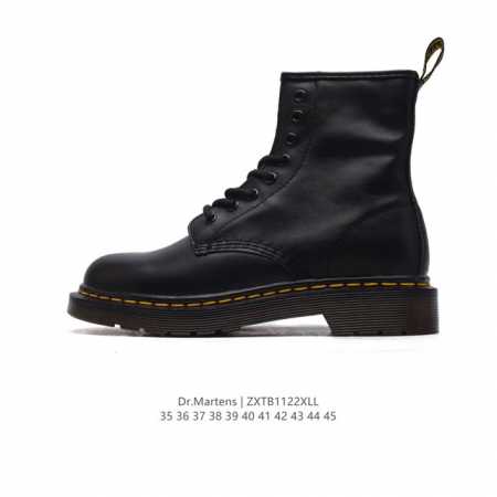 公司级 头层皮 D.R Martens 马汀博士 男士皮鞋 增高厚底网红经典英伦风上线人手必备dr.Martens 马丁靴 复古靴子 高帮系列 防滑皮靴 潮流休 - 点击图像关闭