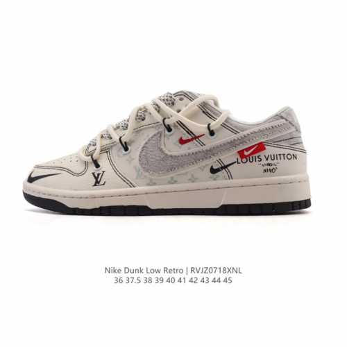 公司级 耐克Nike Dunk Low 板鞋 Sb系列经典百搭休闲运动板鞋 解构绑带 双鞋带，加厚鞋舌的填充，使舒适性大大提升，同时也更方便穿脱中底部分则加入了