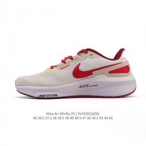 耐克 Nike Zoom Winflo 25 登月25代 跑鞋透气缓震疾速跑鞋 采用透气网眼鞋面搭配外翻式鞋口 为脚跟区域营造出色舒适度 而在鞋底部分 搭载全掌