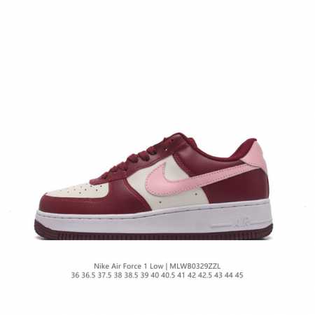 耐克nike Air Force 1 Low 空军一号 Af1 低帮百搭厚底增高休闲运动板鞋。柔软、弹性十足的缓震性能和出色的中底设计，横跨复古与现代的外型结合 - 点击图像关闭