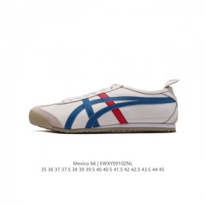 纯原版本 头层皮 Asics 亚瑟士 男女鞋真标半码制 日产经典老牌-鬼塚虎 Onitsuka Tiger Mexico 66经典墨西哥系列复古经典百搭板鞋休闲