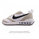 耐克 Nike Air Max Dawn 黎明系列 低帮气垫百搭休闲运动慢跑鞋，从配色上彰显出浓厚的复古气质。最大的亮点当属鞋型设计上加入结构元素，汲取1984