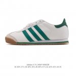 新品 阿迪达斯 Adidas T头鞋 K 74经典薄底运动鞋男女阿迪达斯官方三叶草 推荐脚型偏胖选大半码 合成革皮革 时尚休闲 耐磨透气 低帮 板鞋 男女同款。